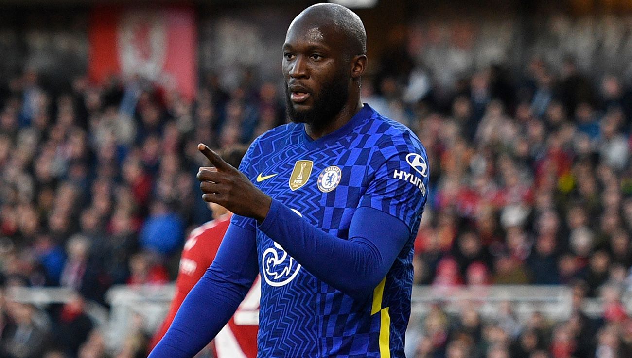 Romelu Lukaku con el Chelsea