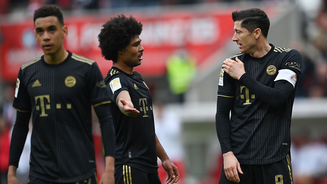 Bayern Munich players against Mainz (3-1)