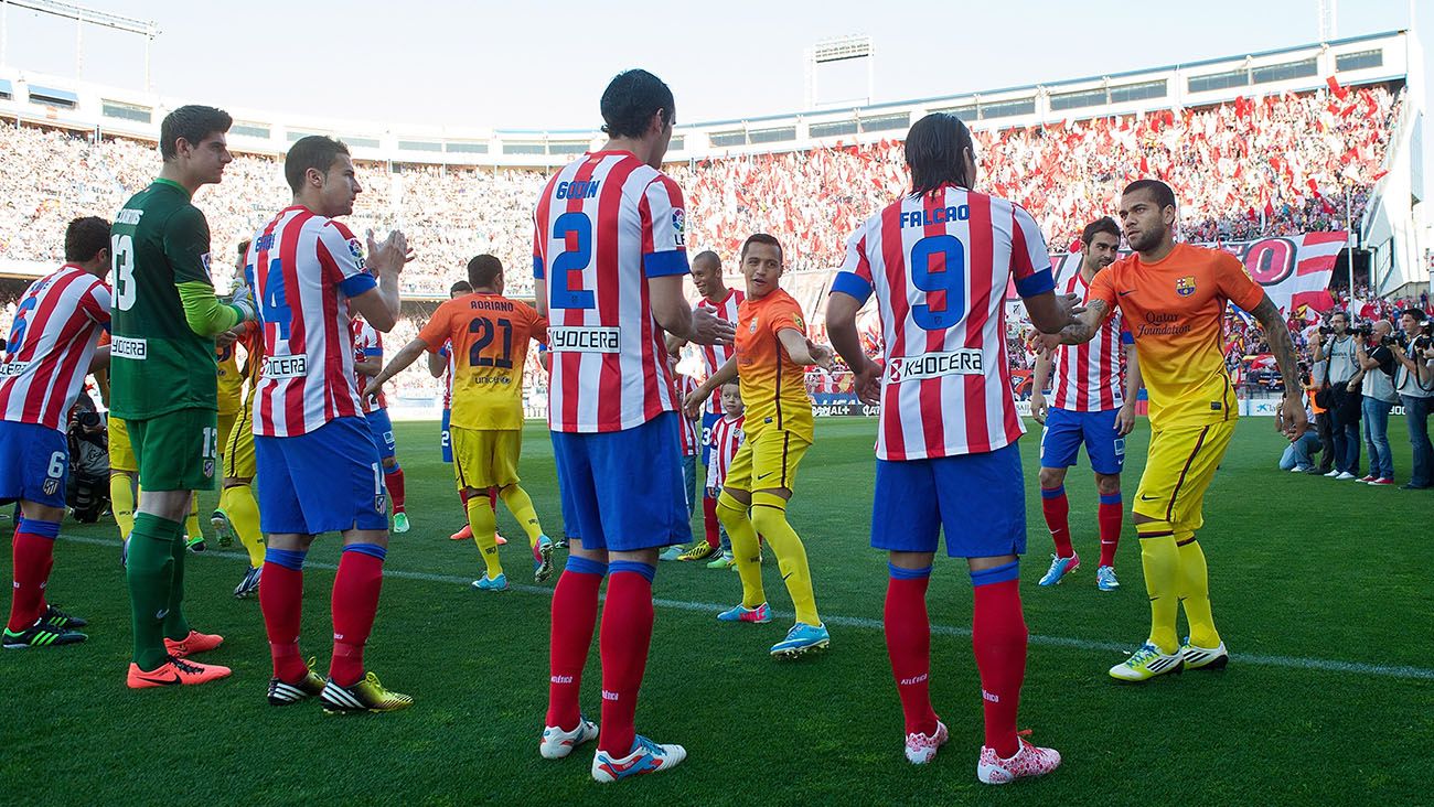 Pasillo del Atlético al FC Barcelona en 2013