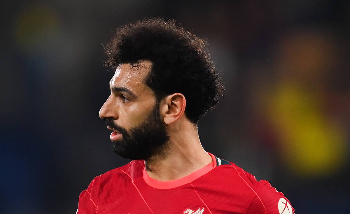 Mohamed Salah, durante la semifinal ante el Villarreal