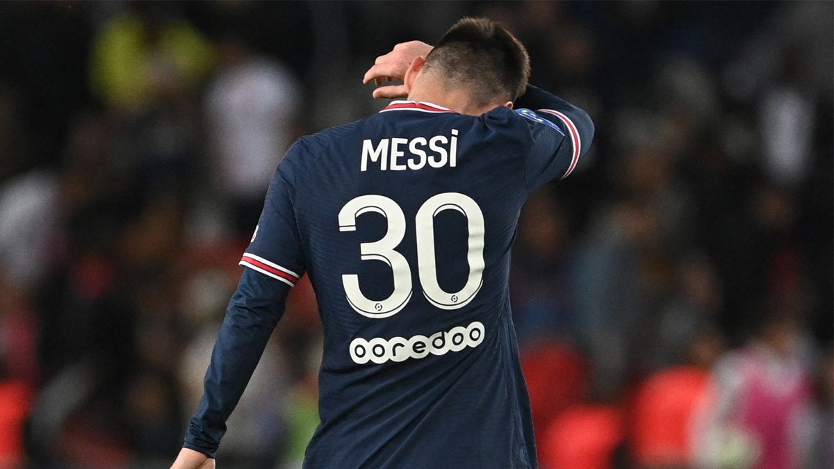 Leo Messi durante el PSG-Troyes