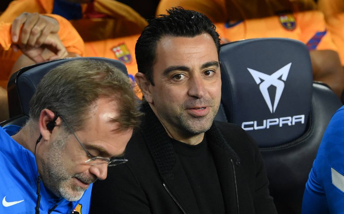 Xavi, en el partido ante el Celta