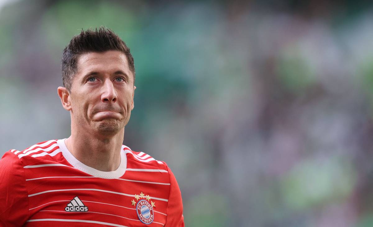 Lewandowski, en un partido ante el Wolfsburgo