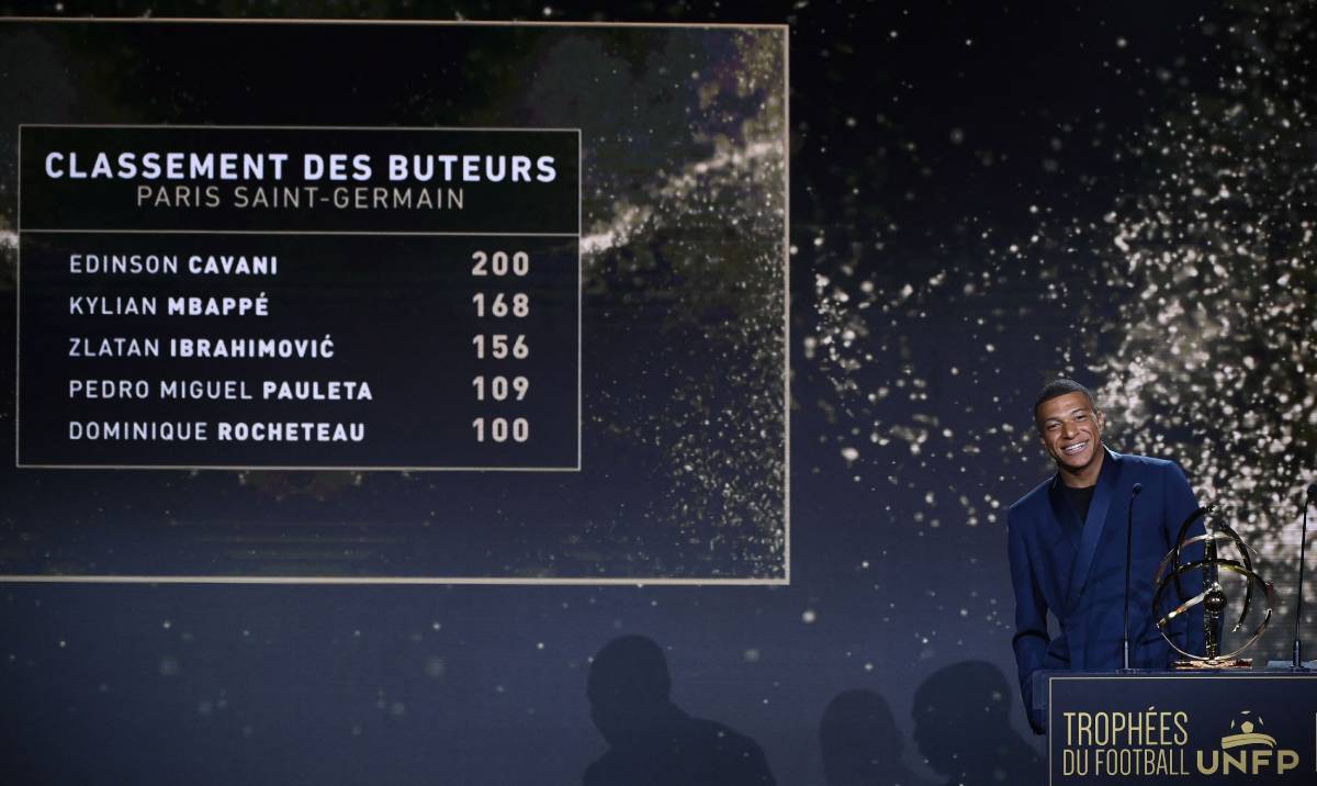 Mbappé, in the gala of the UNFP