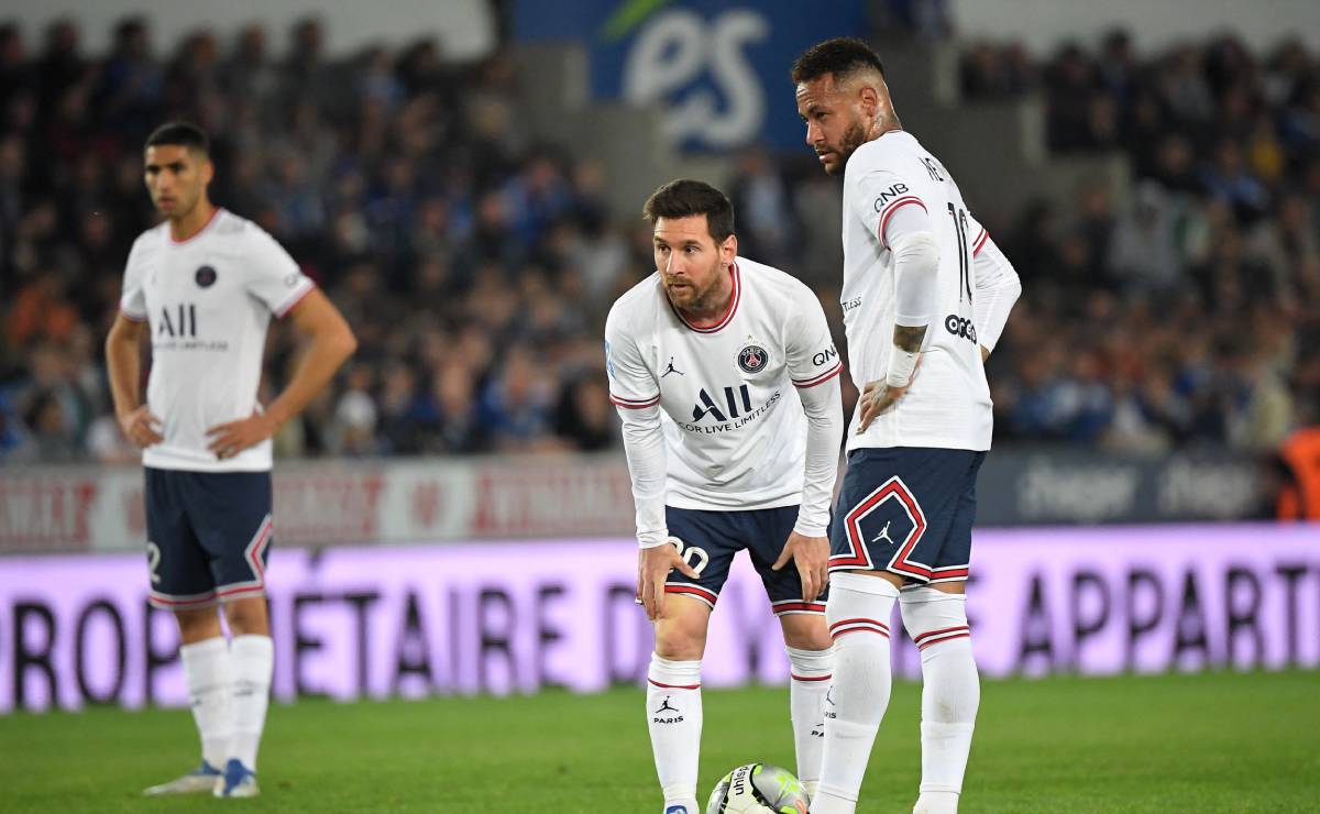 Messi y Neymar en un partido ante el Estrasburgo