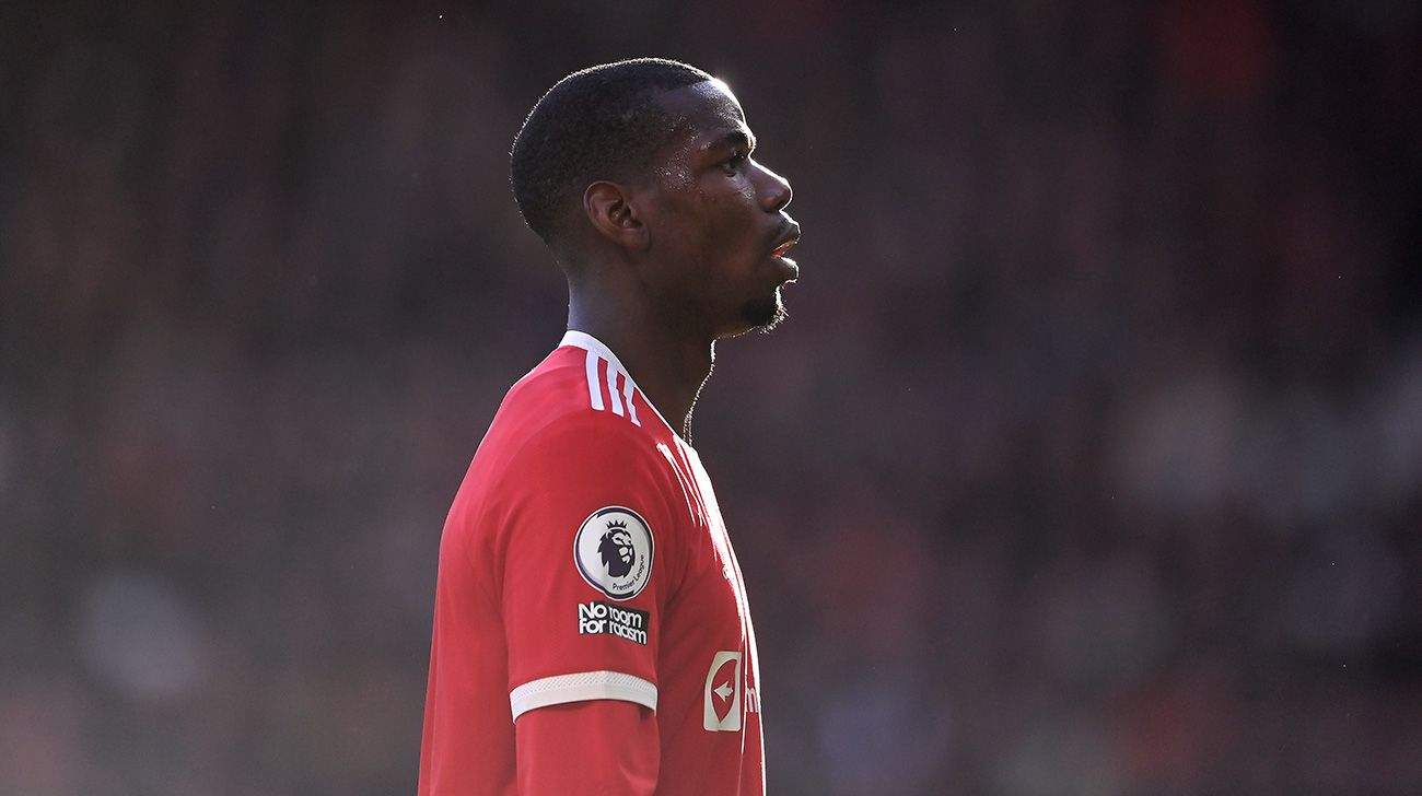 Paul Pogba, en un partido con el United