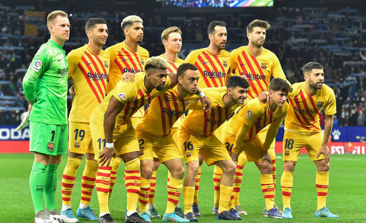 The Barça, before a party in front of the Espanyol