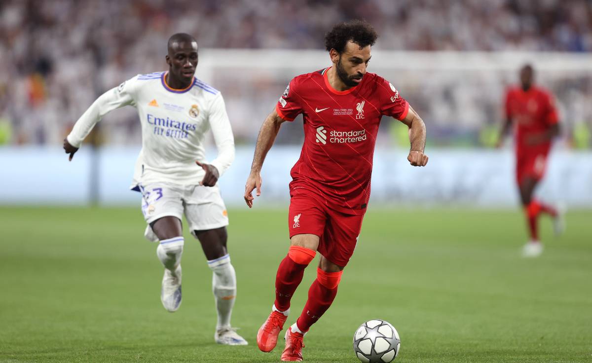 Mohamed Salah, in the final of Champions in front of the Madrid