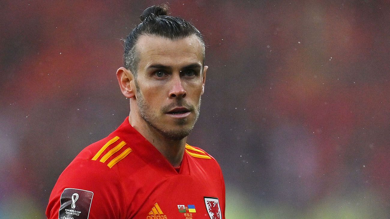 Gareth Bale durante el Gales - Ucrania (1-0)