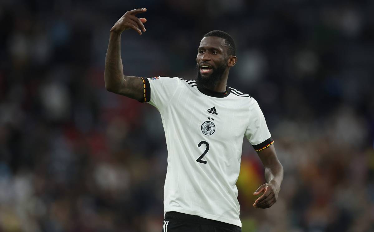 Rüdiger, en un partido con la selección alemana