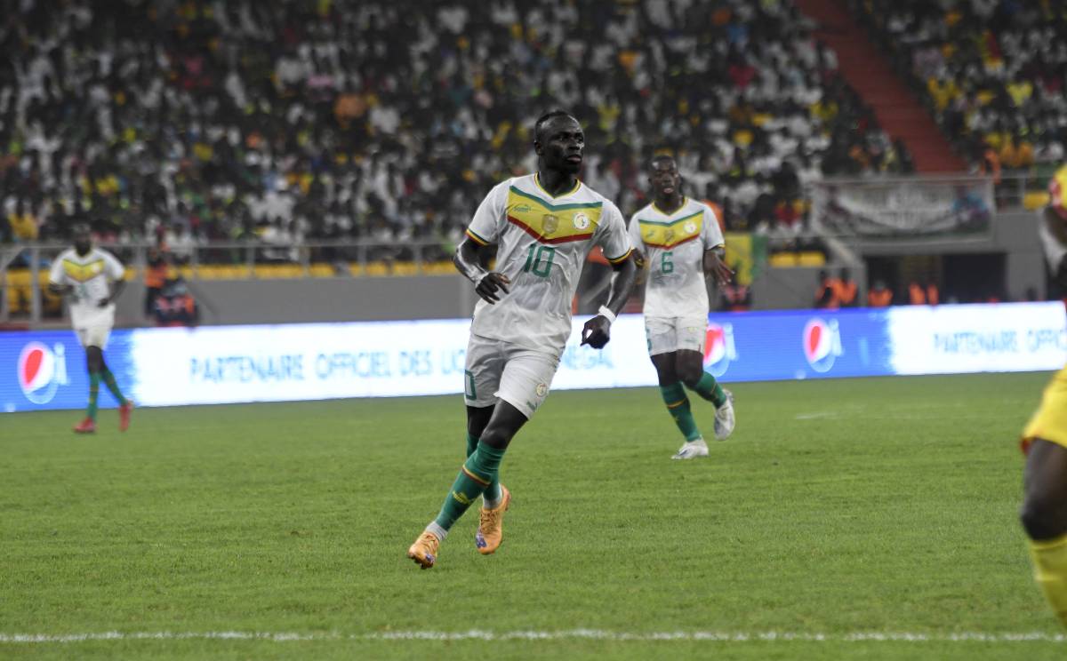 Sadio Mané, en un partido con Senegal