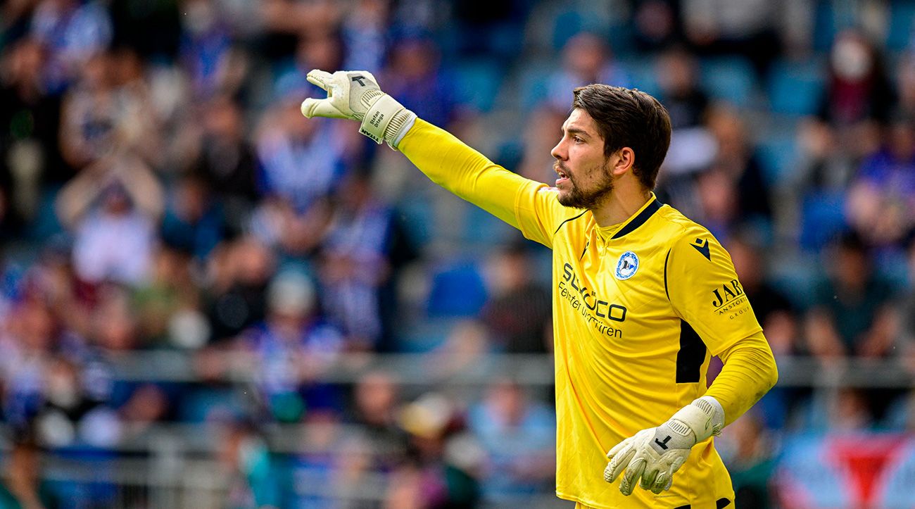 Stefan Ortega, durante un partido de la Bundesliga