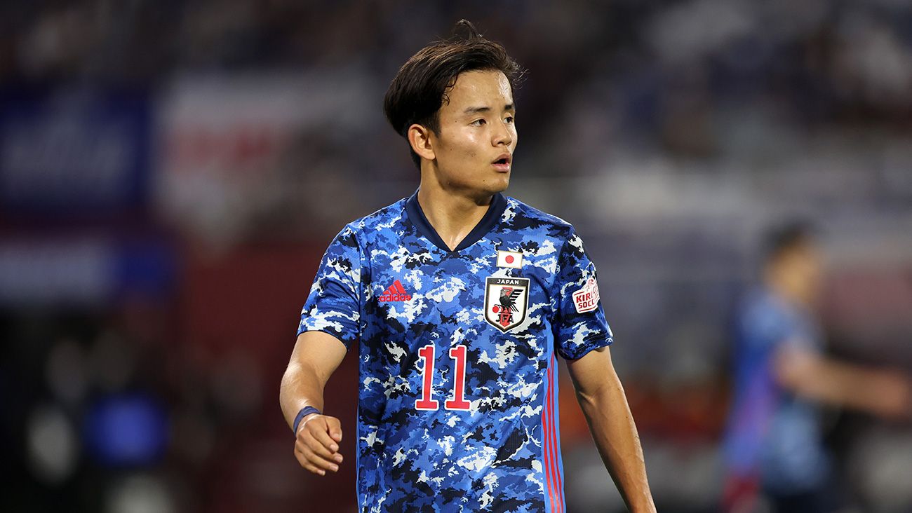 Takefusa Kubo con la selección japonesa