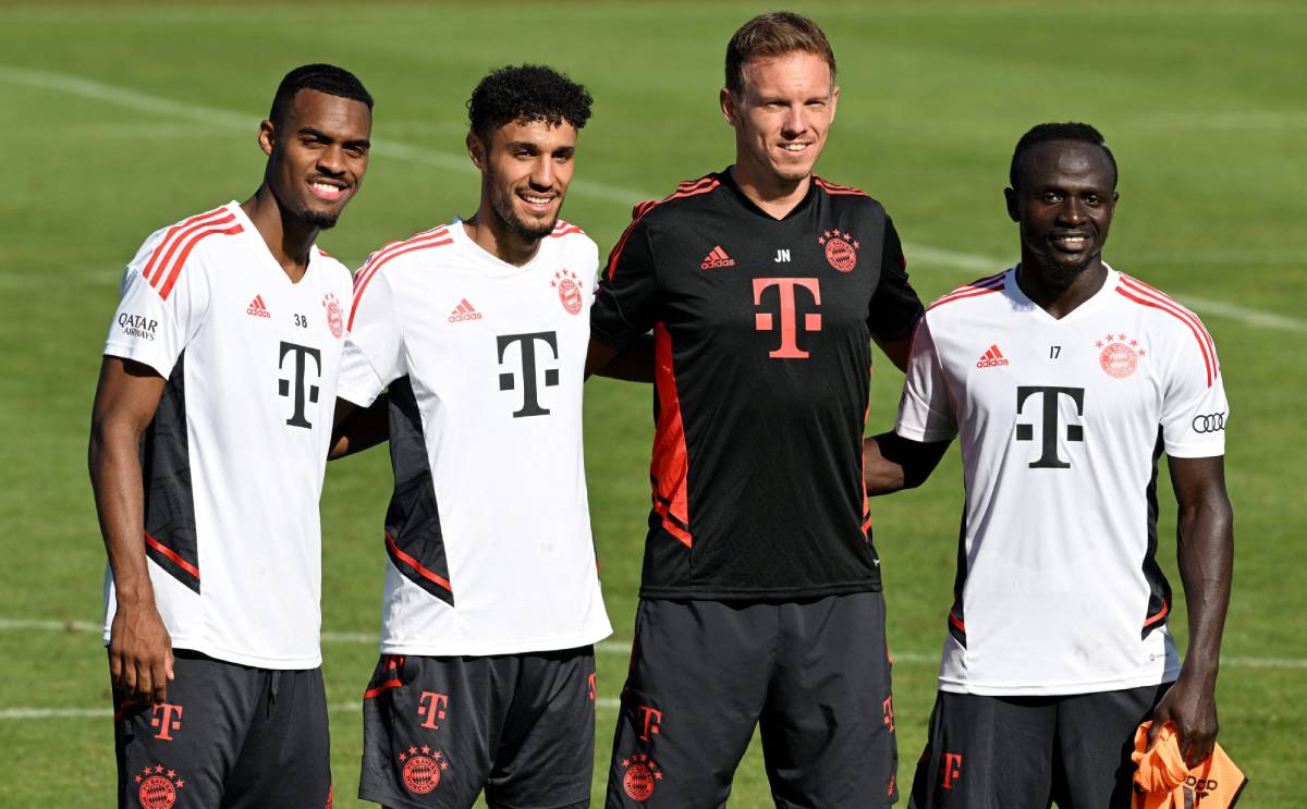 Nagelsmann, junto a los nuevos fichajes del Bayern