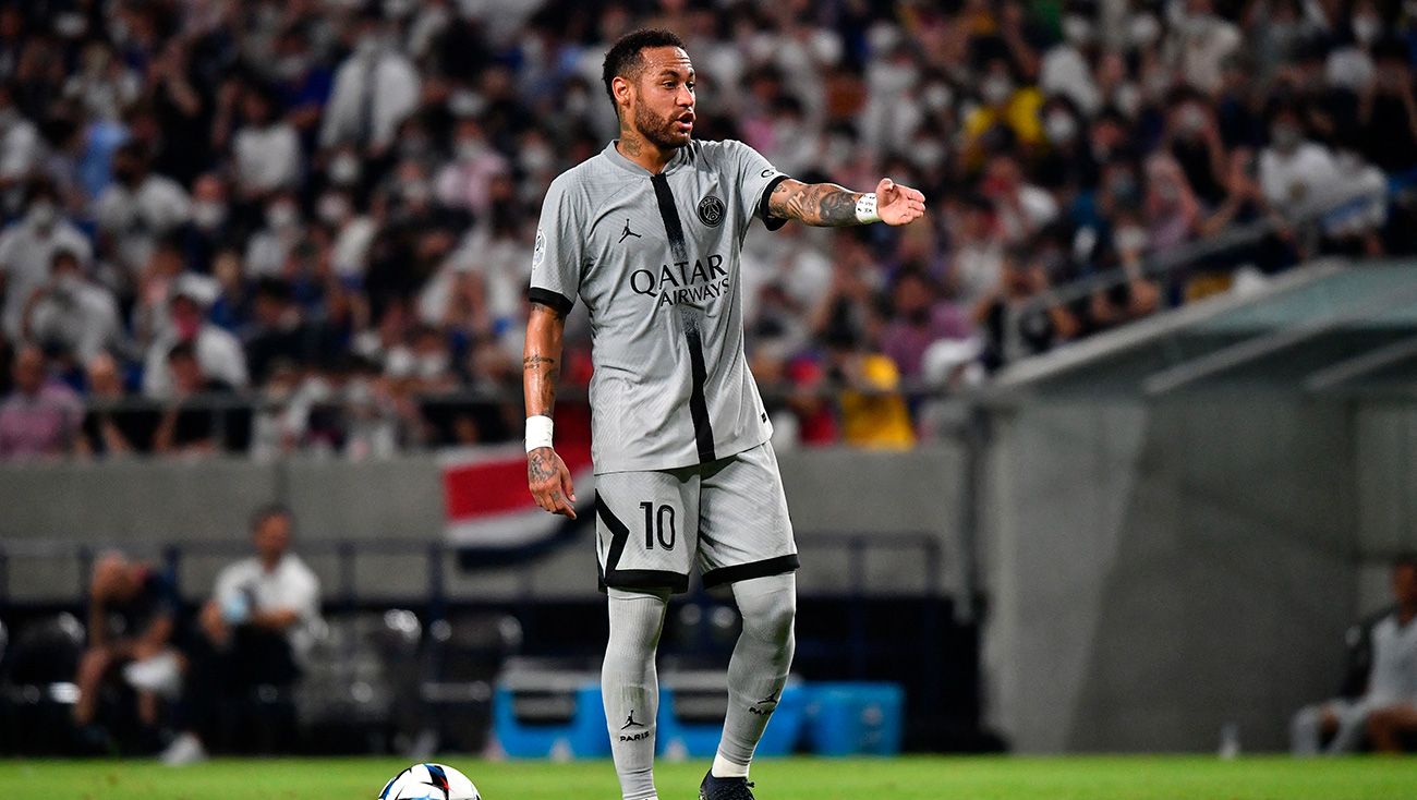 Neymar, en un partido con el PSG
