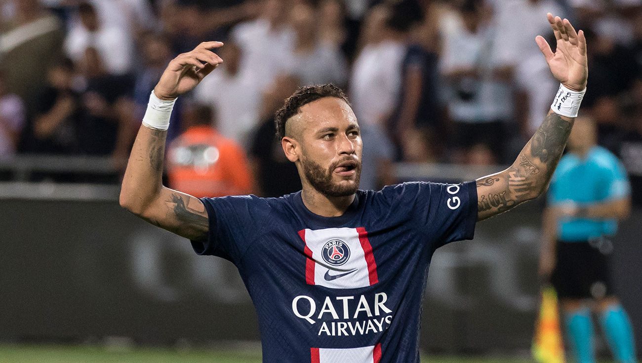 Neymar con el PSG