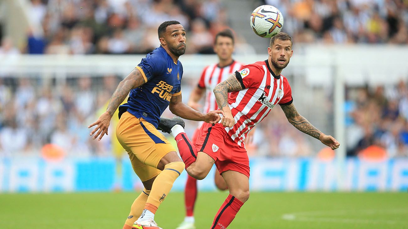 Iñigo Martínez in Bilbao's friendly against Newcastle