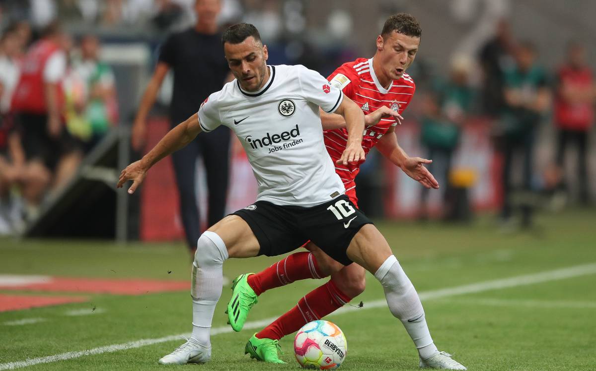 Filip Kostic, en un partido ante el Bayern