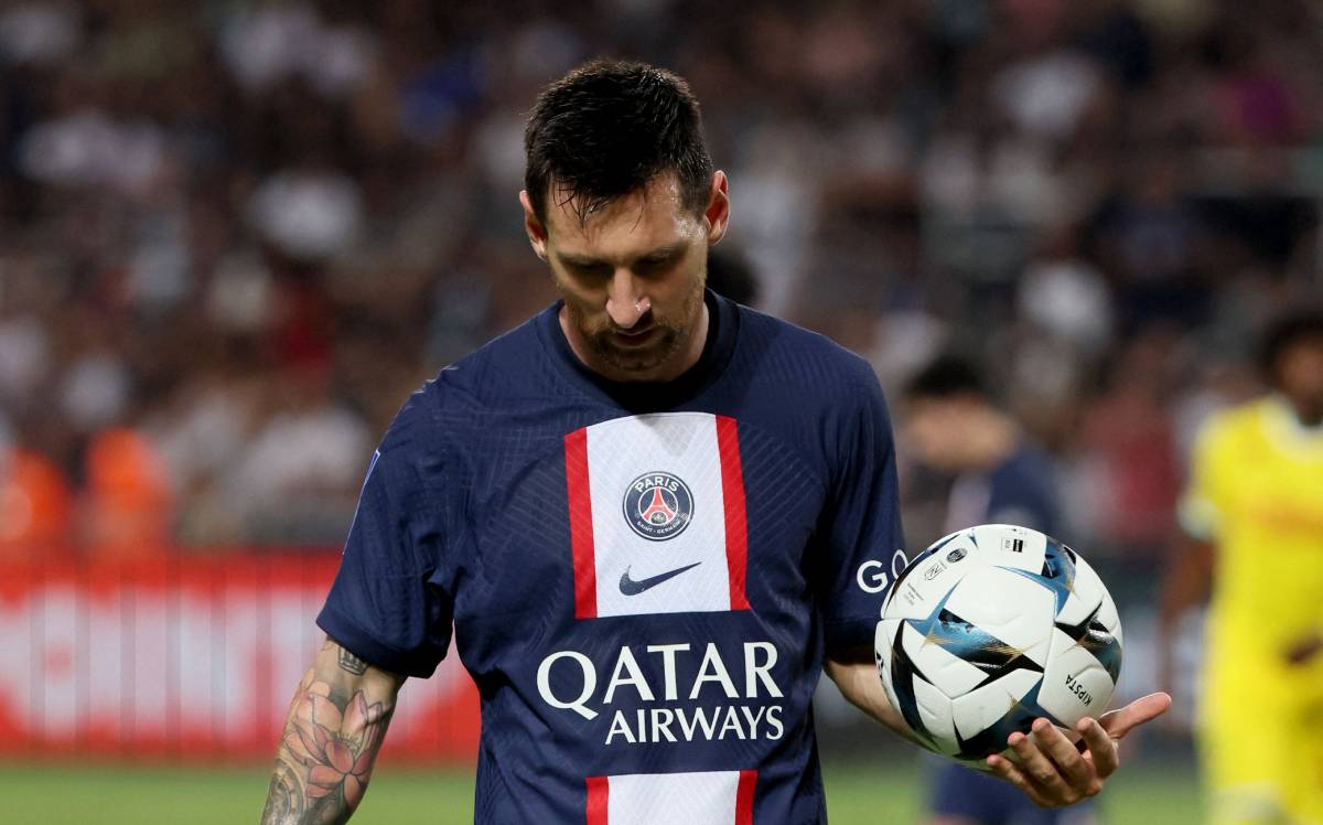 Lionel Messi, en un partido ante el Nantes