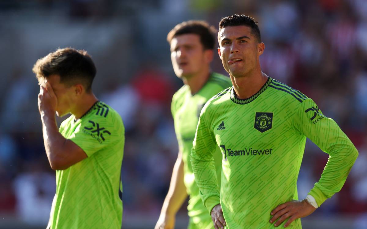 Cristiano Ronaldo, en un partido ante el Brentford