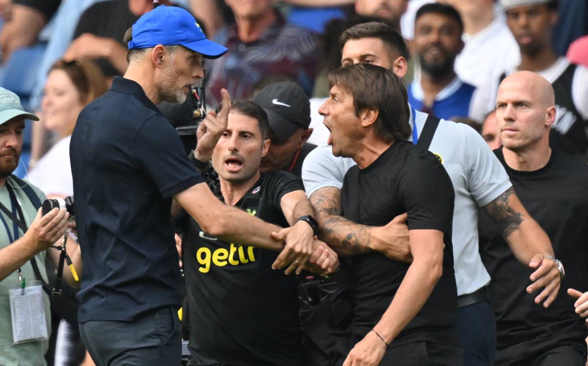 Tuchel and Conte, after Chelsea-Tottenham