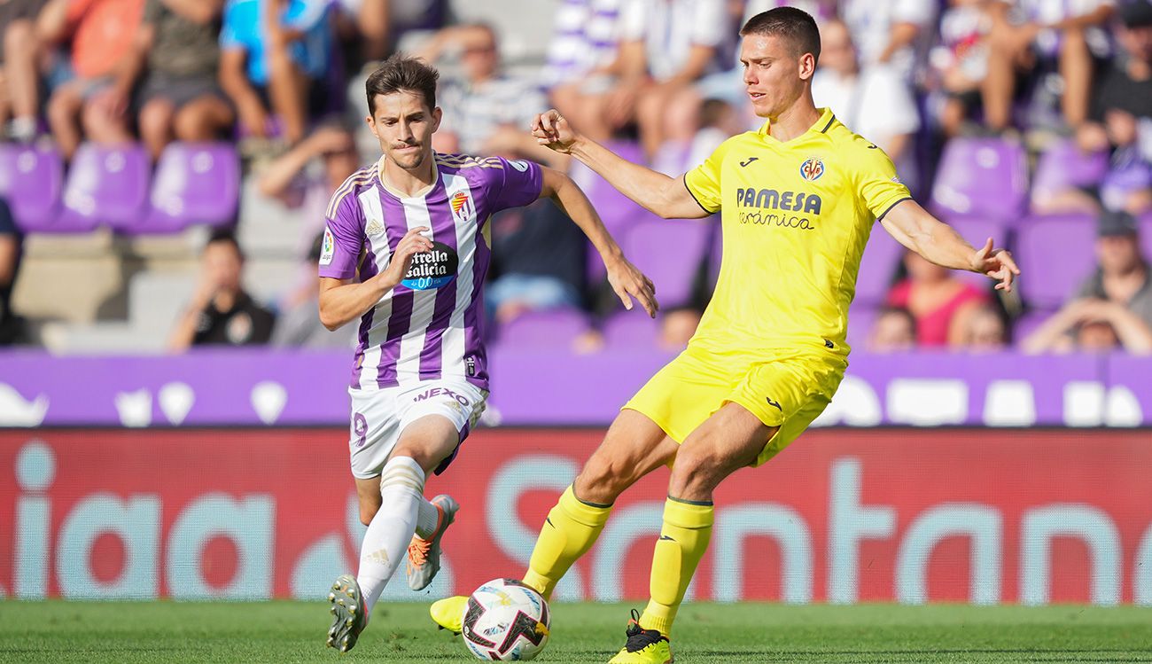 Juan Foyth ante el Valladolid