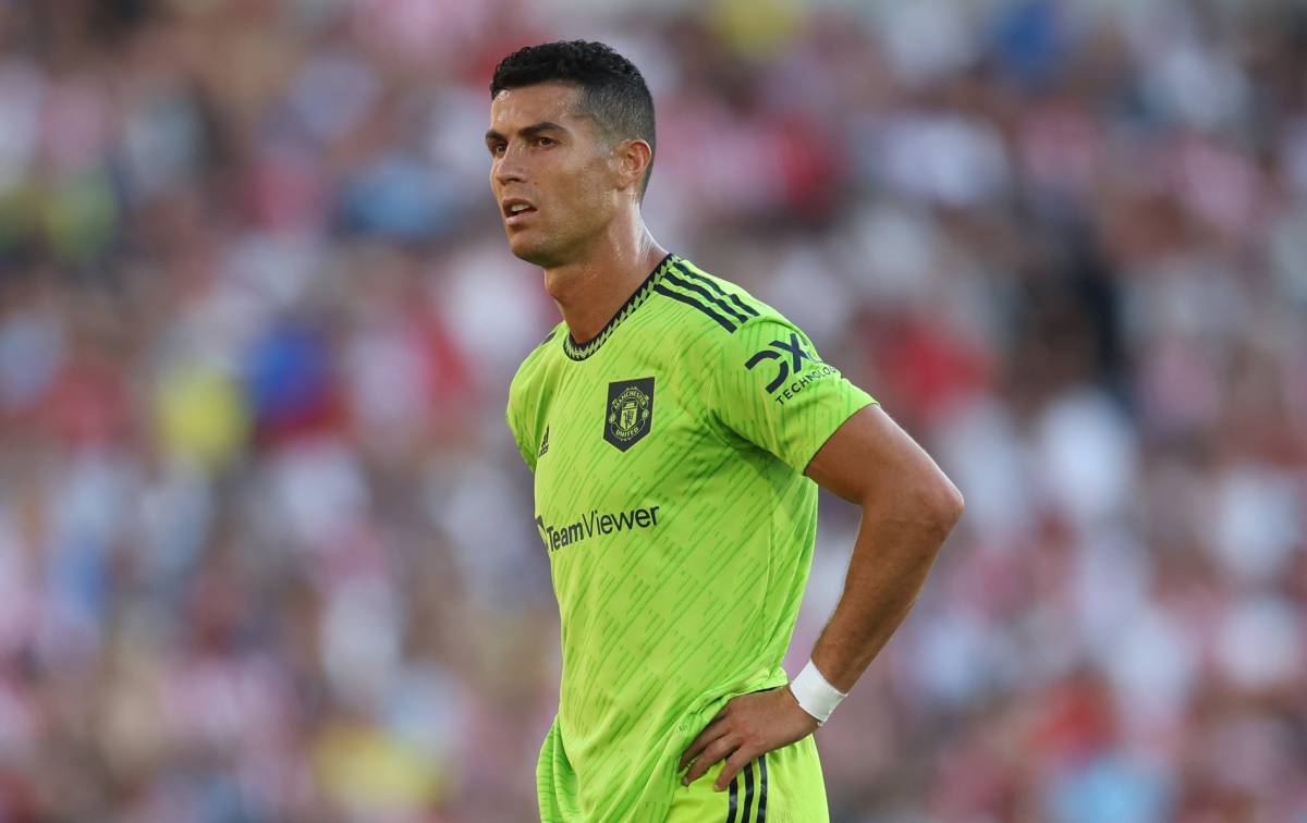 Cristiano Ronaldo, en un partido ante el Brentford