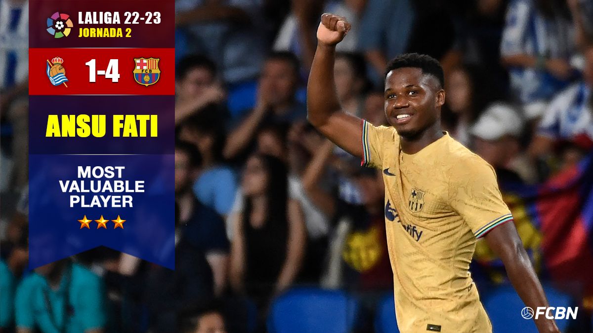 Ansu Fati, 'MVP' del Real Sociedad FC Barcelona
