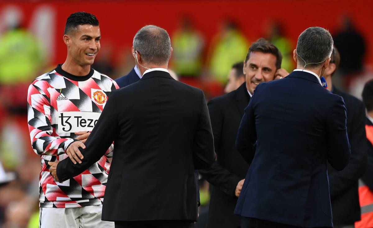 Cristiano Ronaldo, before te match between United and Liverpool