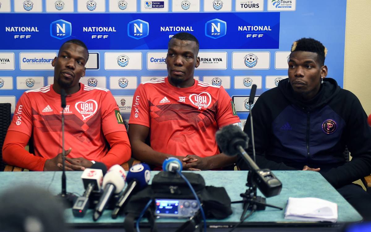 Pogba brothers in a press conference
