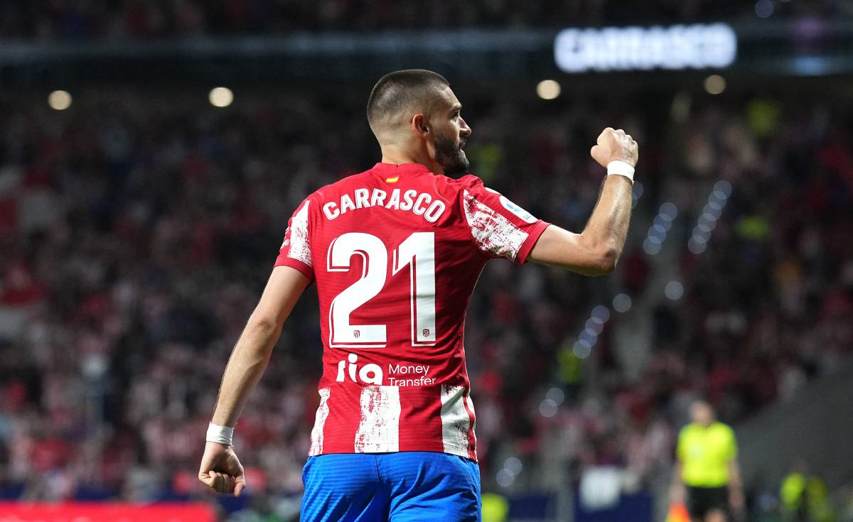 Yannick Carrasco, en un partido ante el Madrid