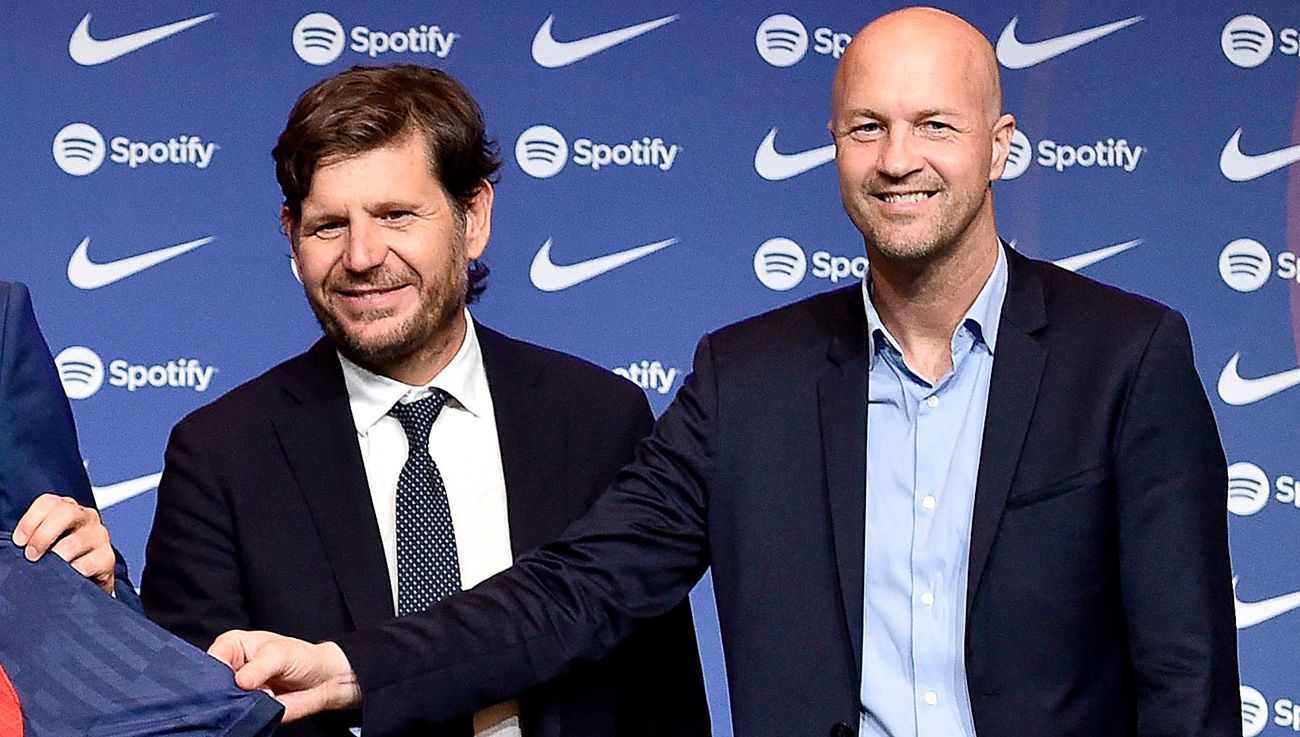 Alemany y Jordi Cruyff, miembros del staff del Barça