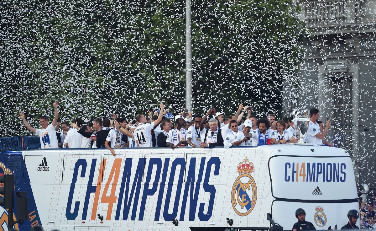 El Madrid celebra su decimocuarta Champions