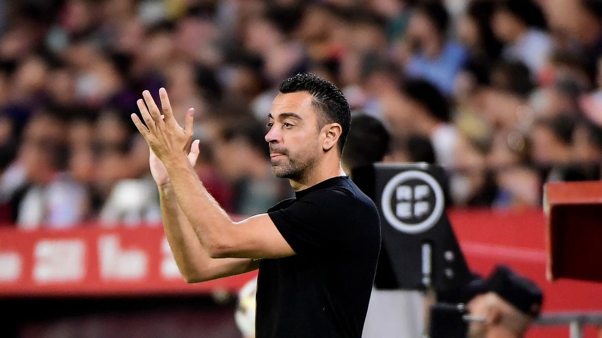 Xavi Hernández en el Ramón Sánchez Pizjuán