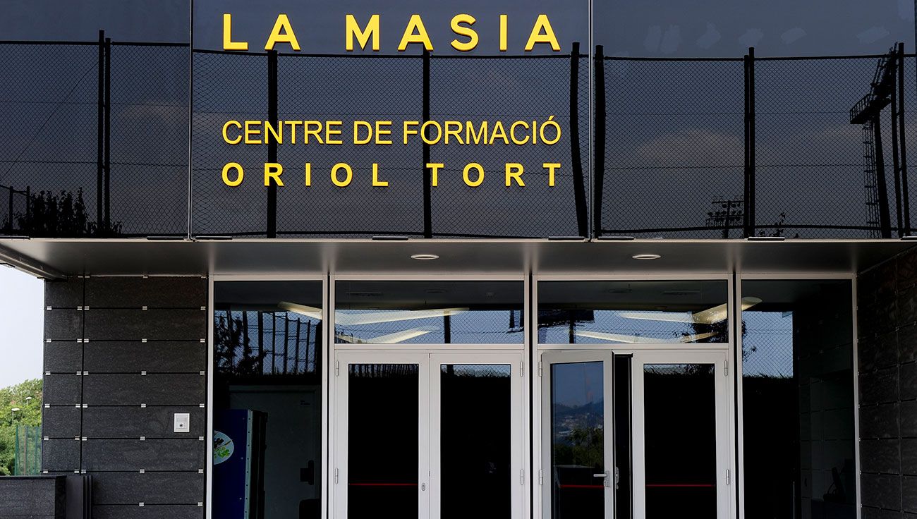 Edificio de La Masia, centro de formación del FC Barcelona