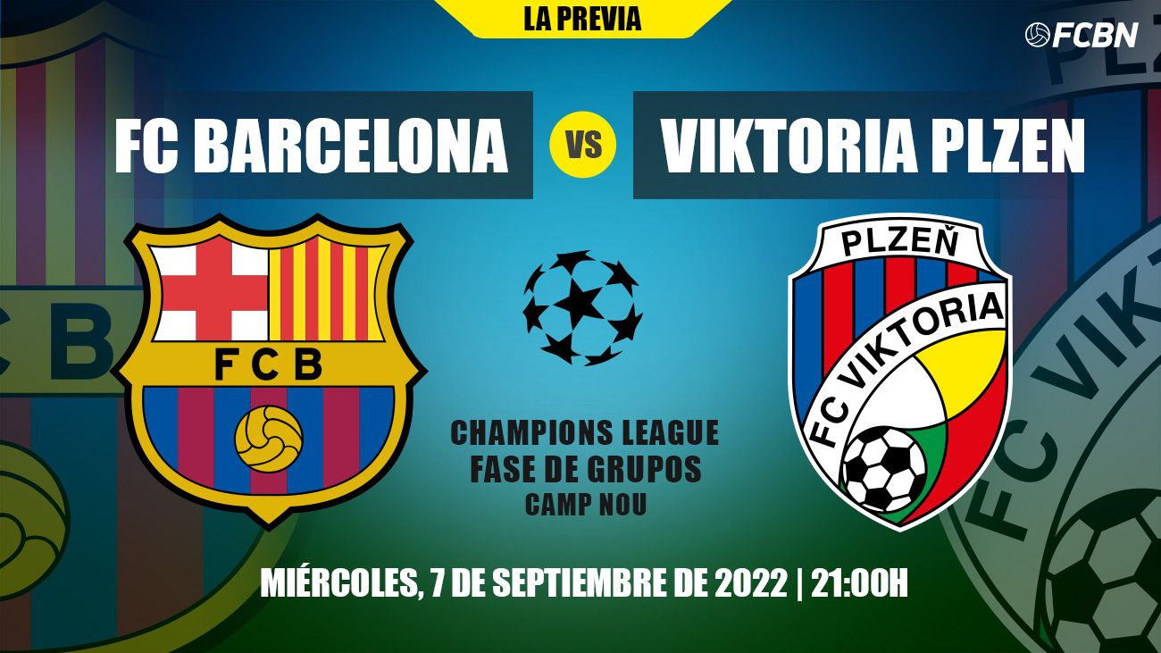 Previous of the FC Barcelona vs Viktoria Plzen