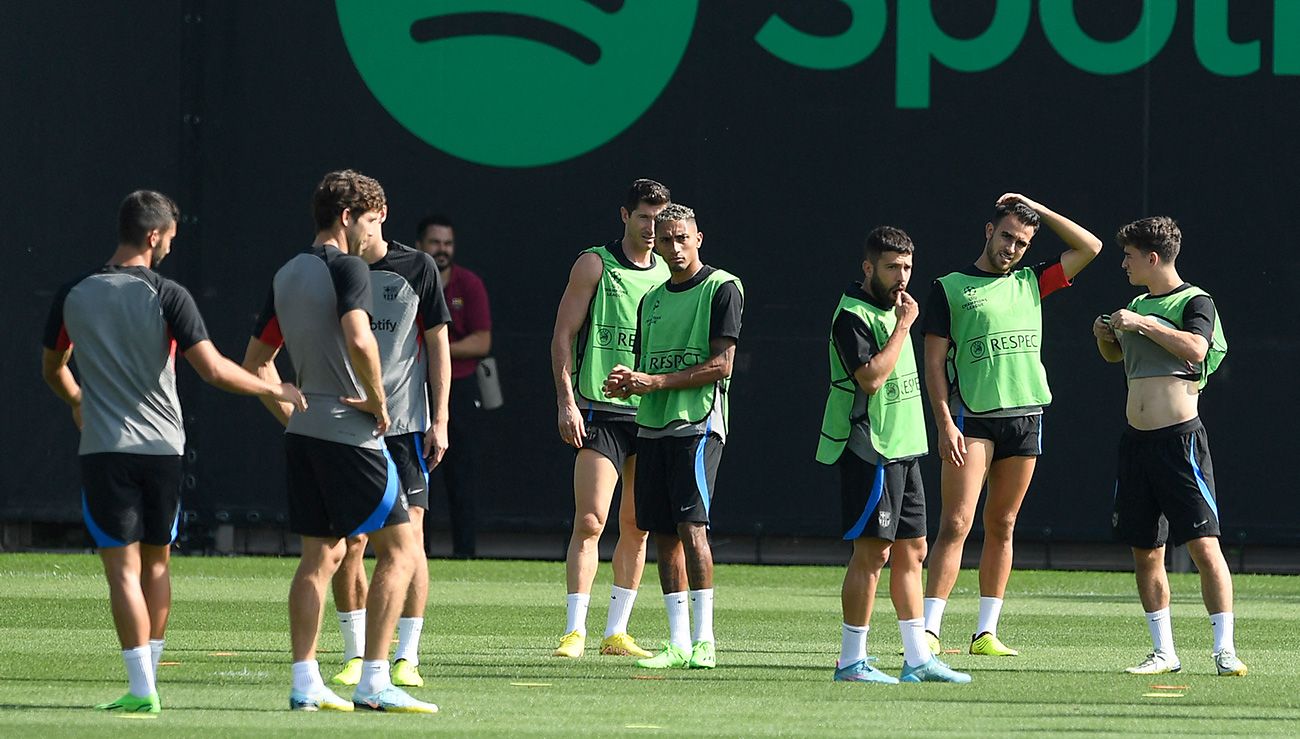 Barcelona in training