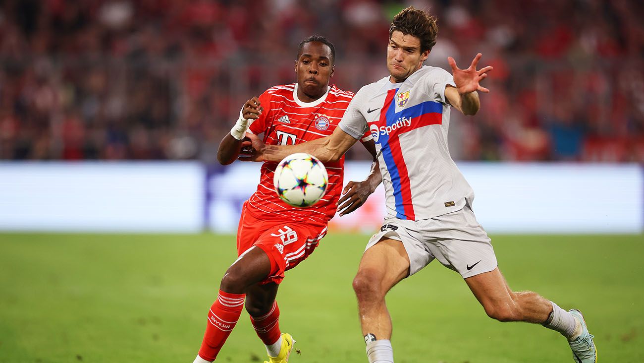 Marcos Alonso in the match against Bayern Munich