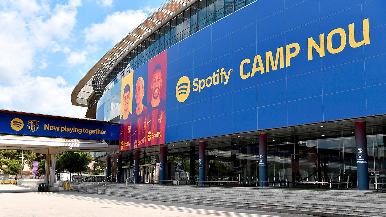 The façade of the Spotify Camp Nou