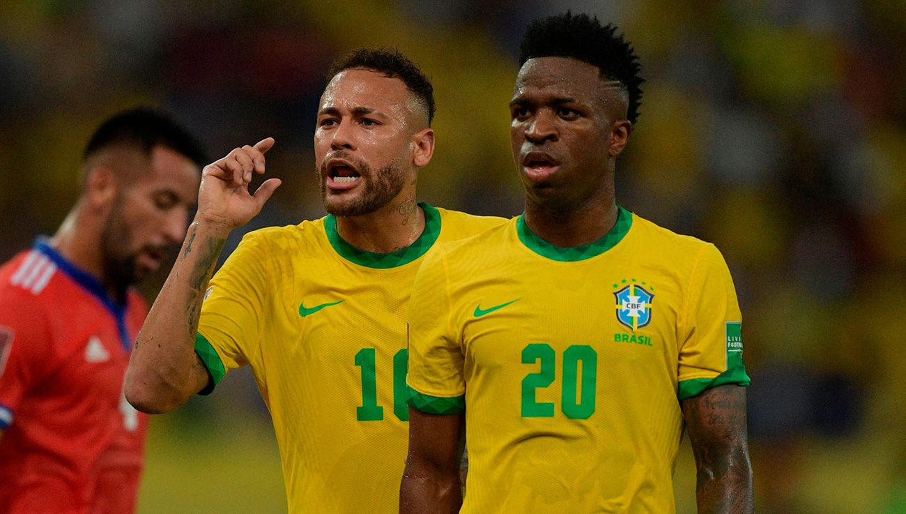 Neymar and Vinicius Junior
