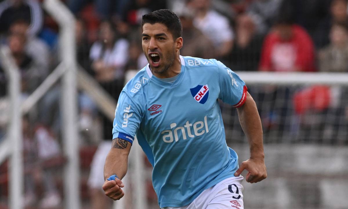 Luis Suárez, en un partido de Nacional