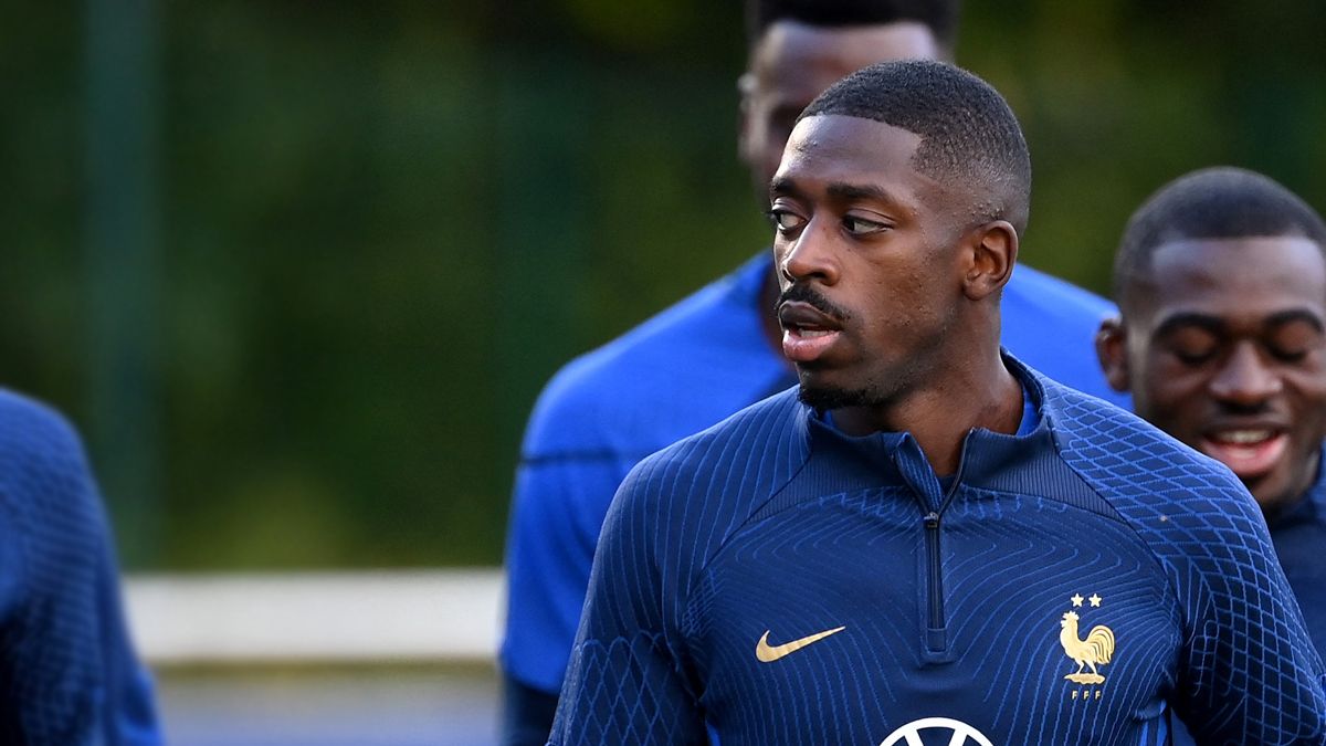 Ousmane Dembélé con Francia