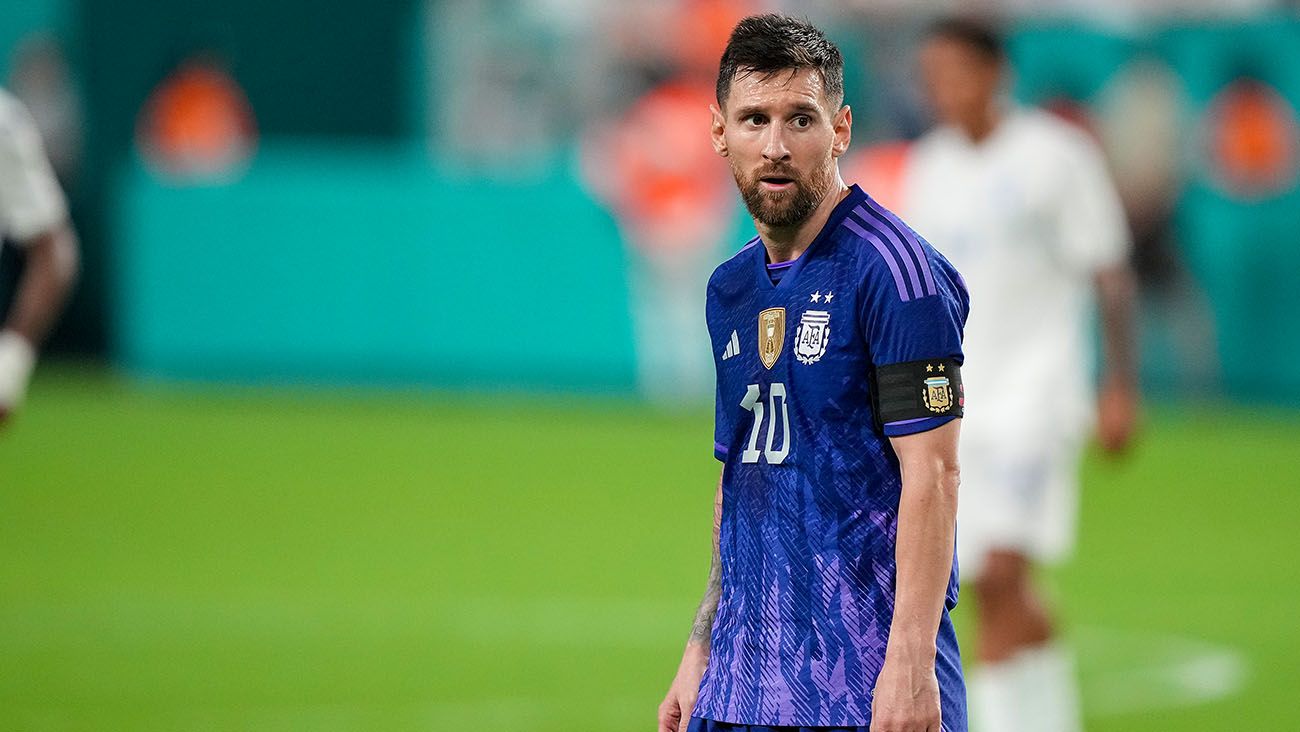 Leo Messi en el Argentina-Honduras (3-0)
