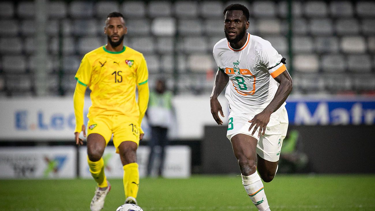 Franck Kessié in the friendly against Togo (2-1)
