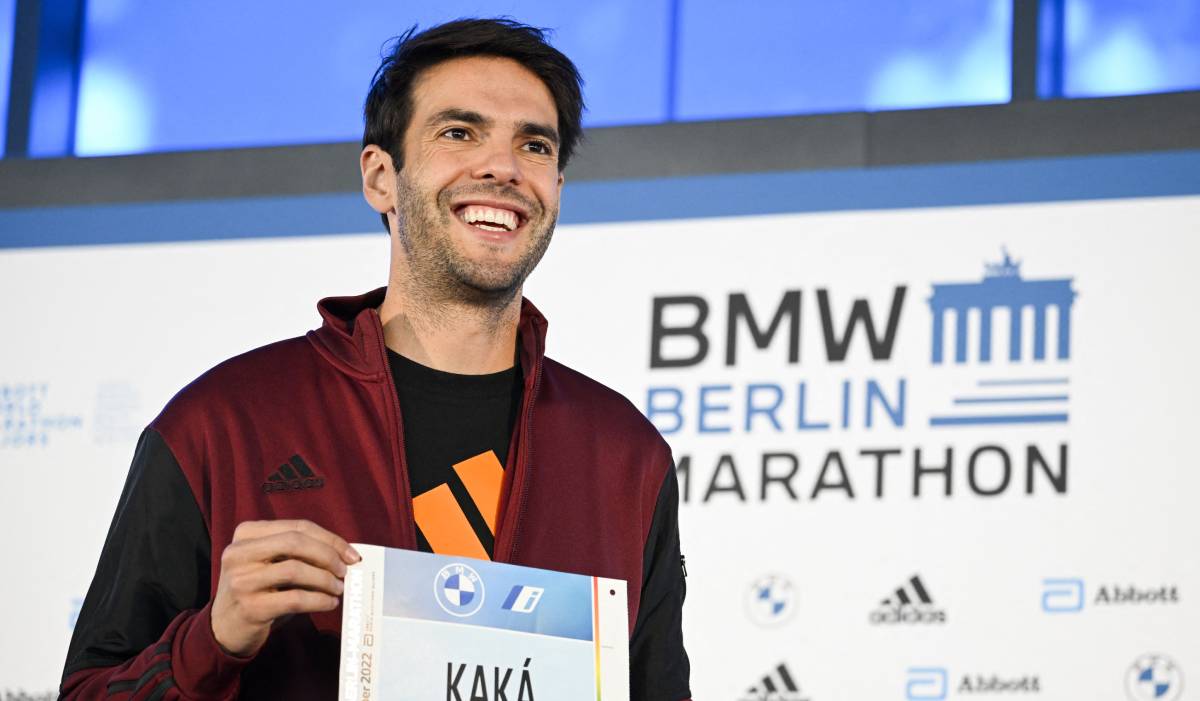 Kaká, en una rueda de prensa