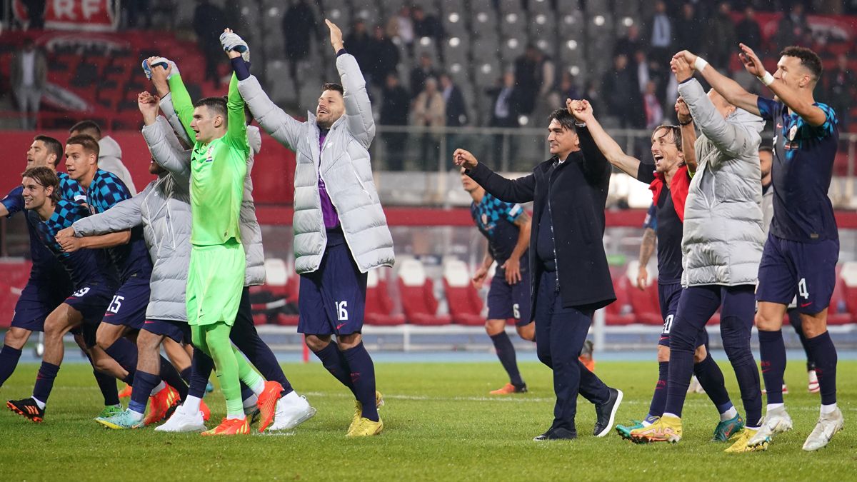 La selección de Croacia celebra su pase a la final four