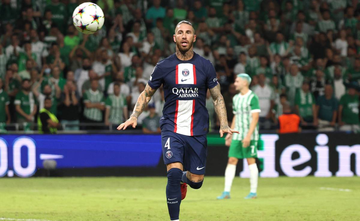 Sergio Ramos, en un partido ante el Maccabi Haifa