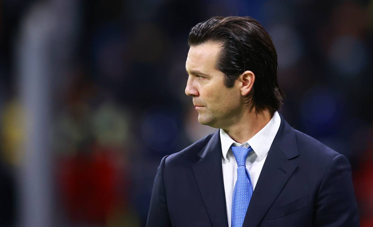 Solari, durante un partido del América