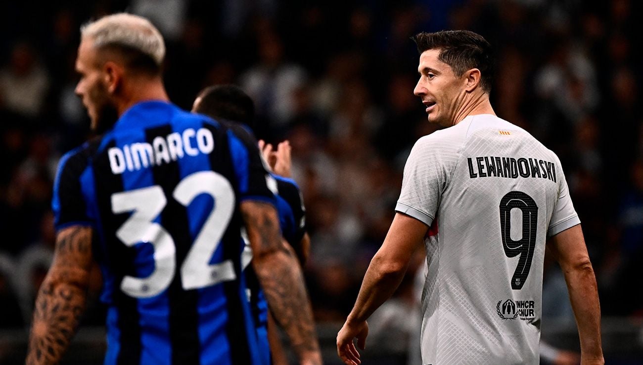Lewandowski against Inter