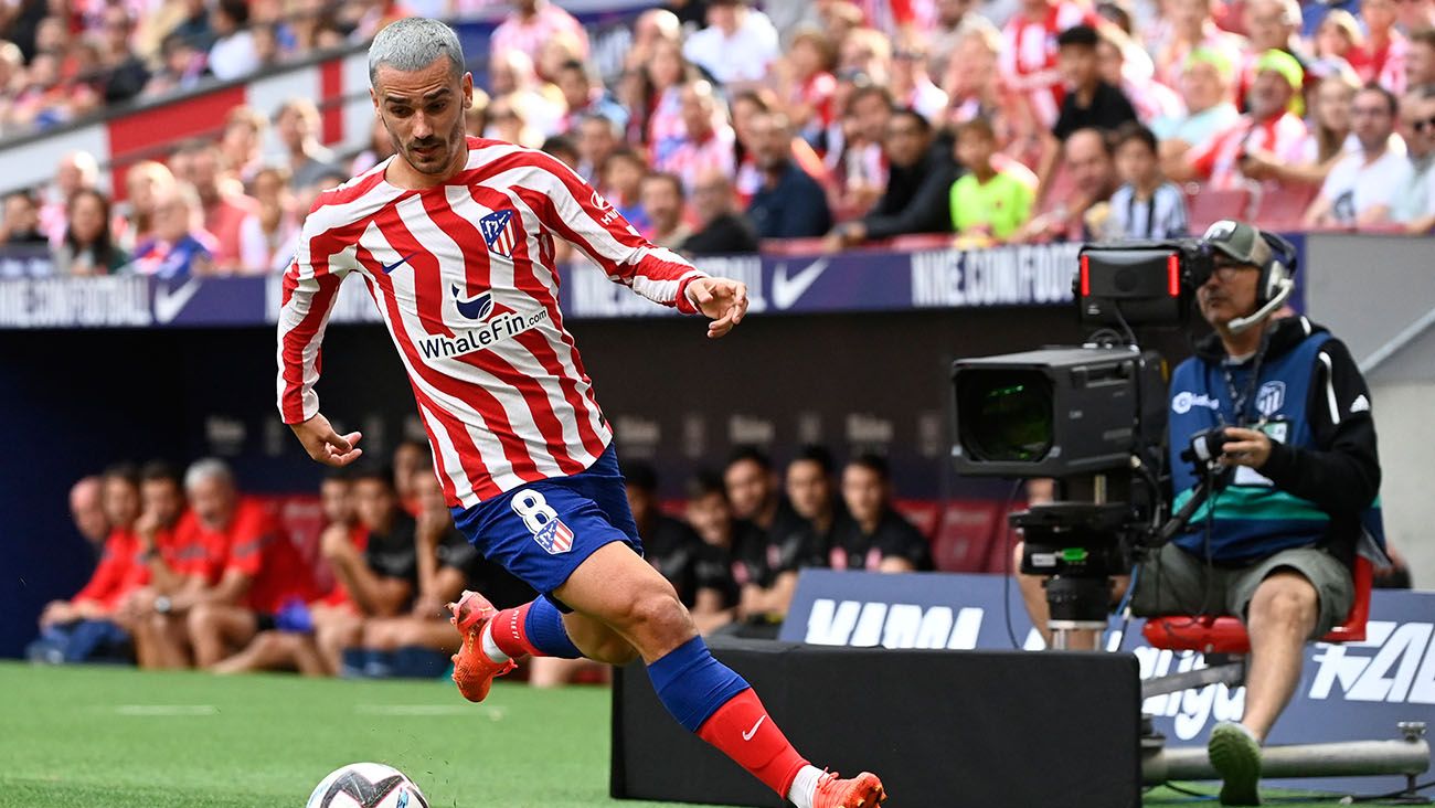 Antoine Griezmann in the match against Girona (2-1)